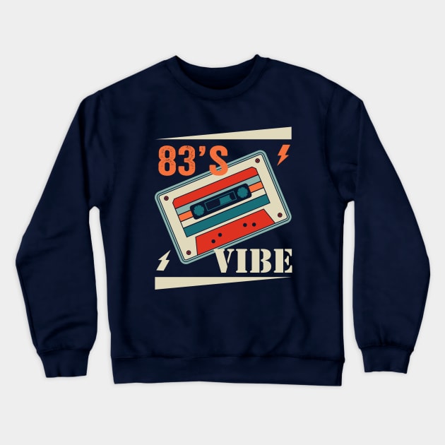 83’s Old Vibe Crewneck Sweatshirt by Ortumuda